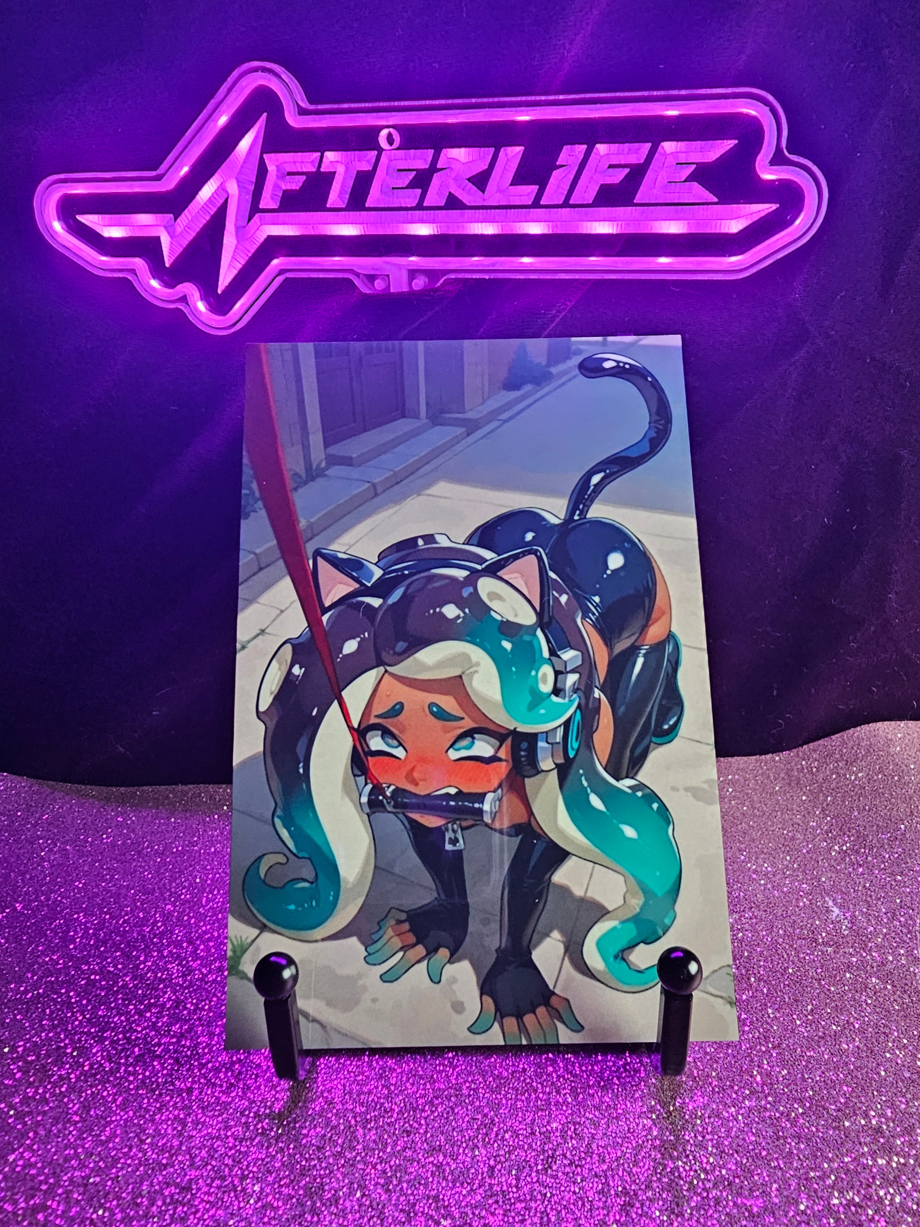 Marina Splatoon 4x6 metal plaque