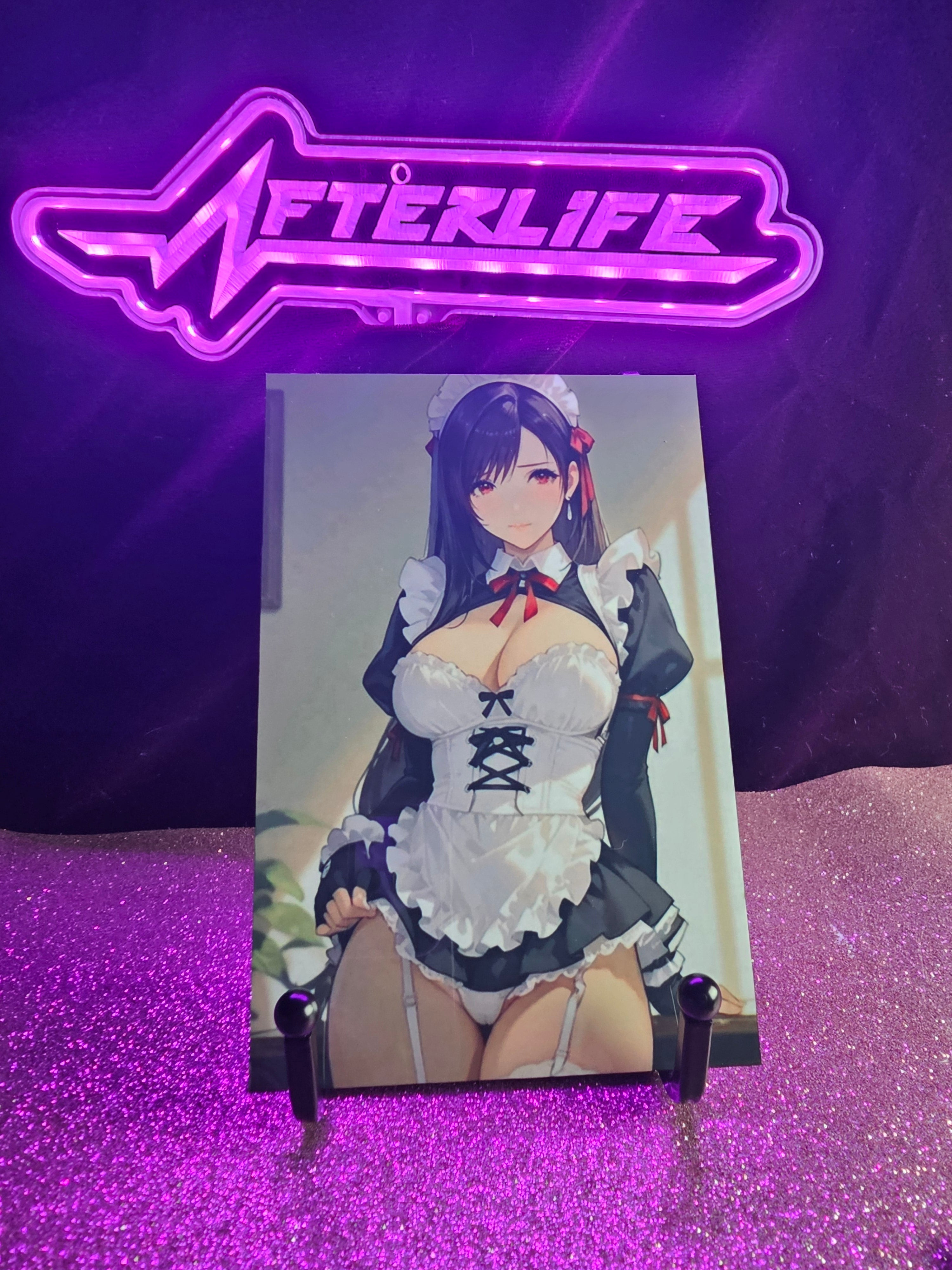 Tifa Lockhart 4x6 metal plaque