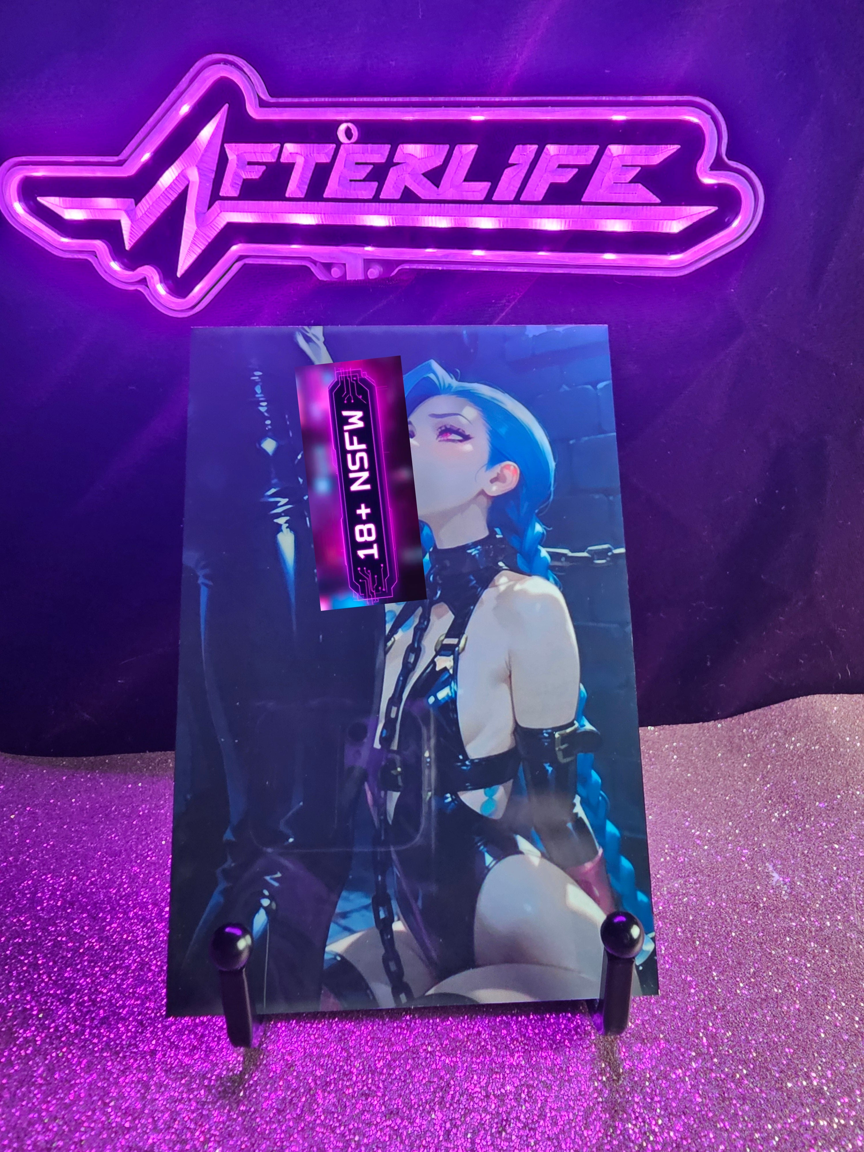 Jinx ARCANE 4x6 metal plaque