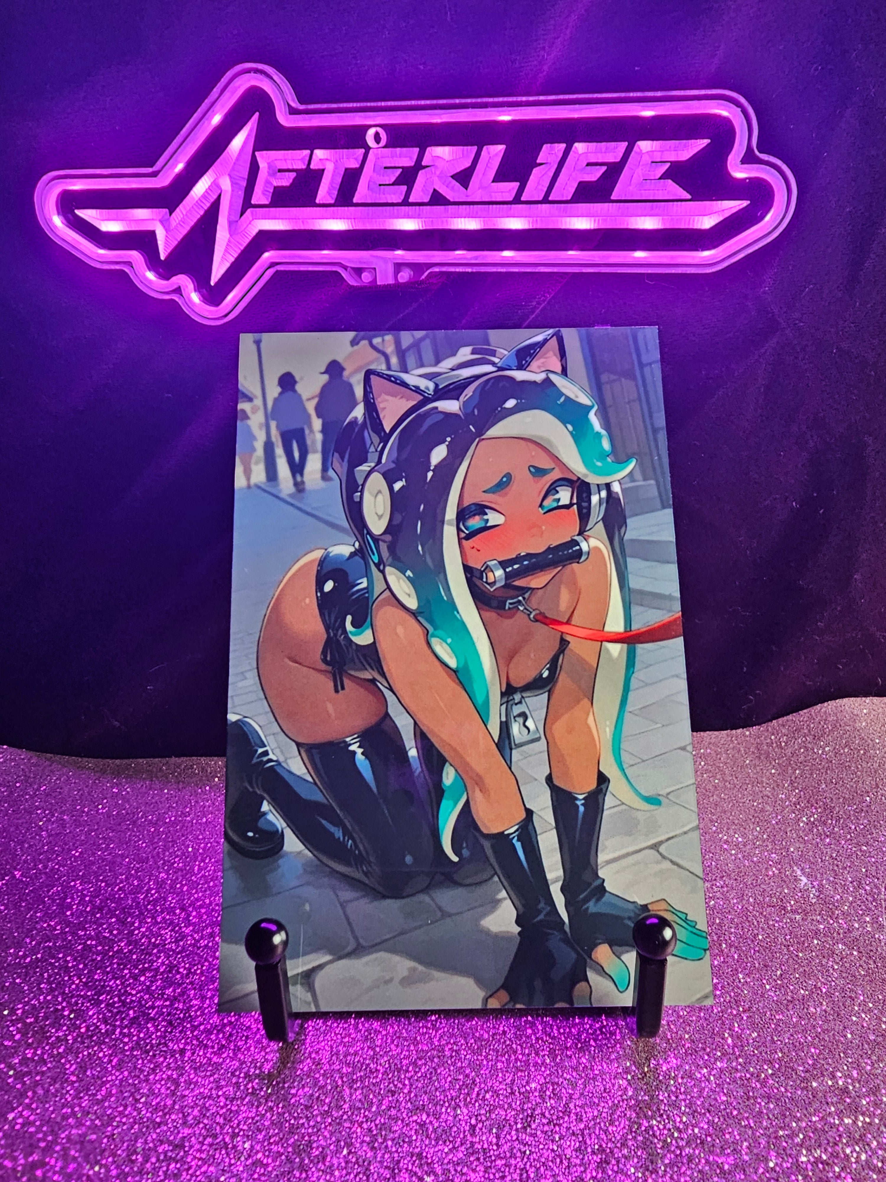Marina Splatoon 4x6 metal plaque