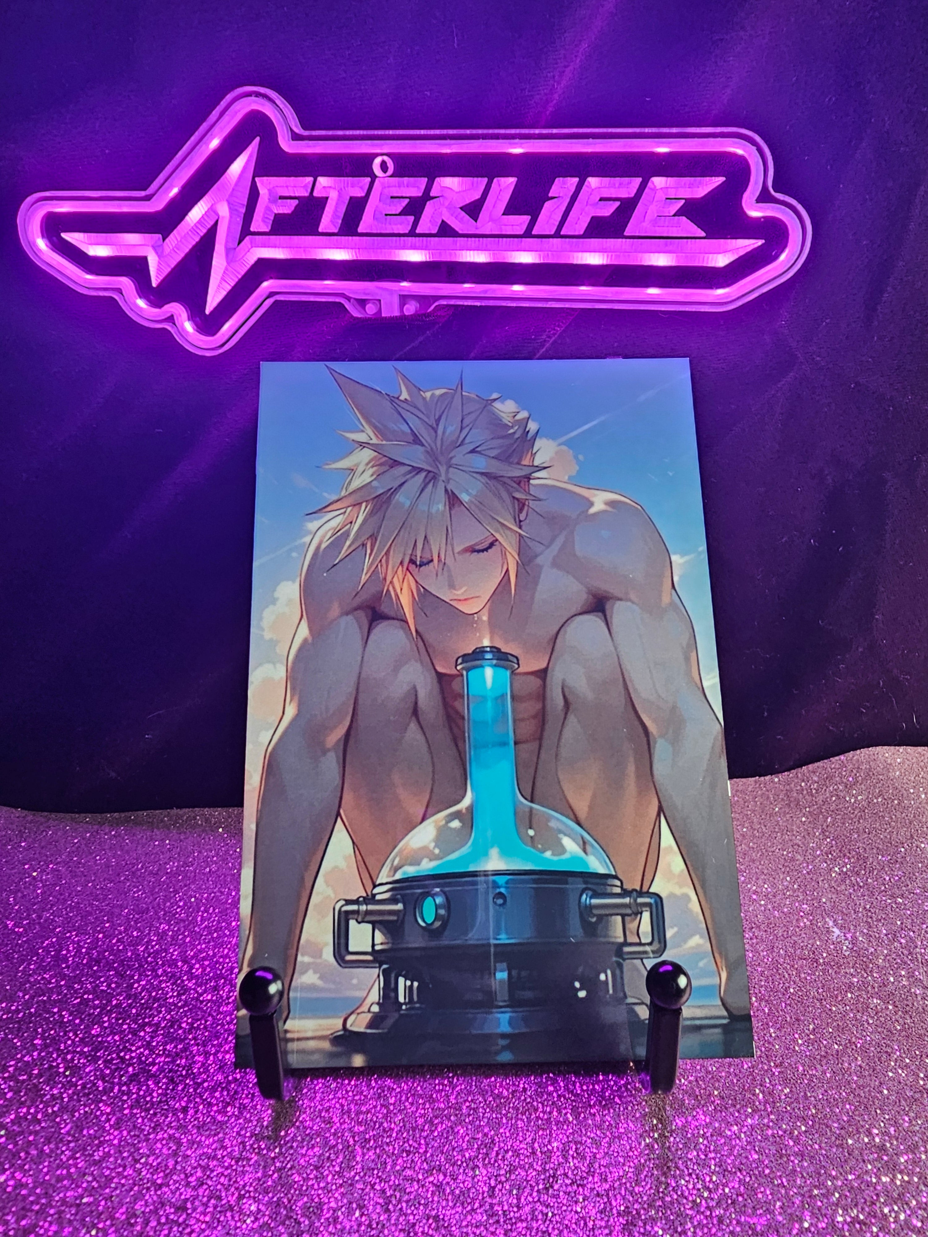 Cloud Strife 4x6 metal plaque