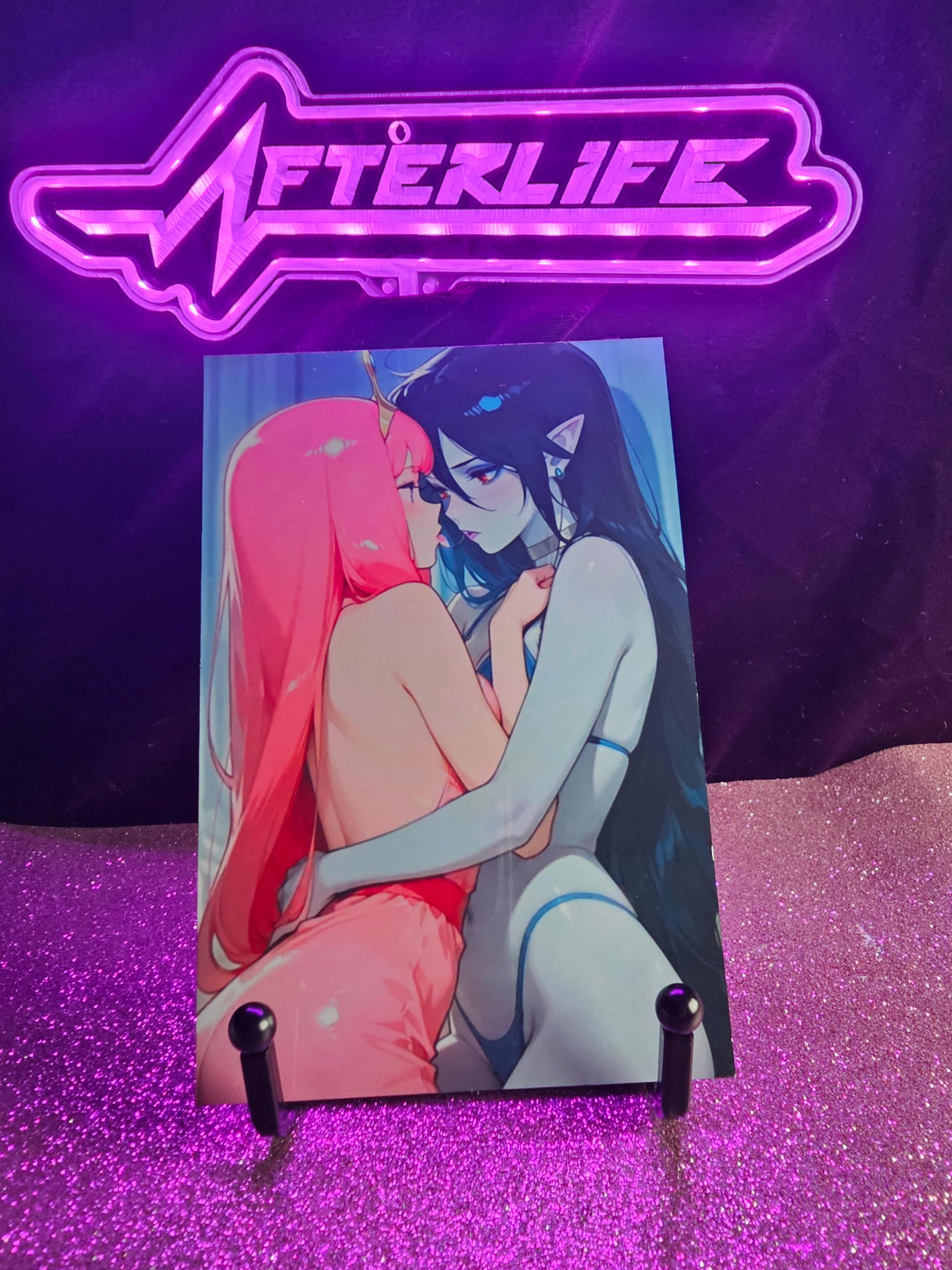 Princess Bubblegum Marceline Adventure Time 4x6 metal plaque
