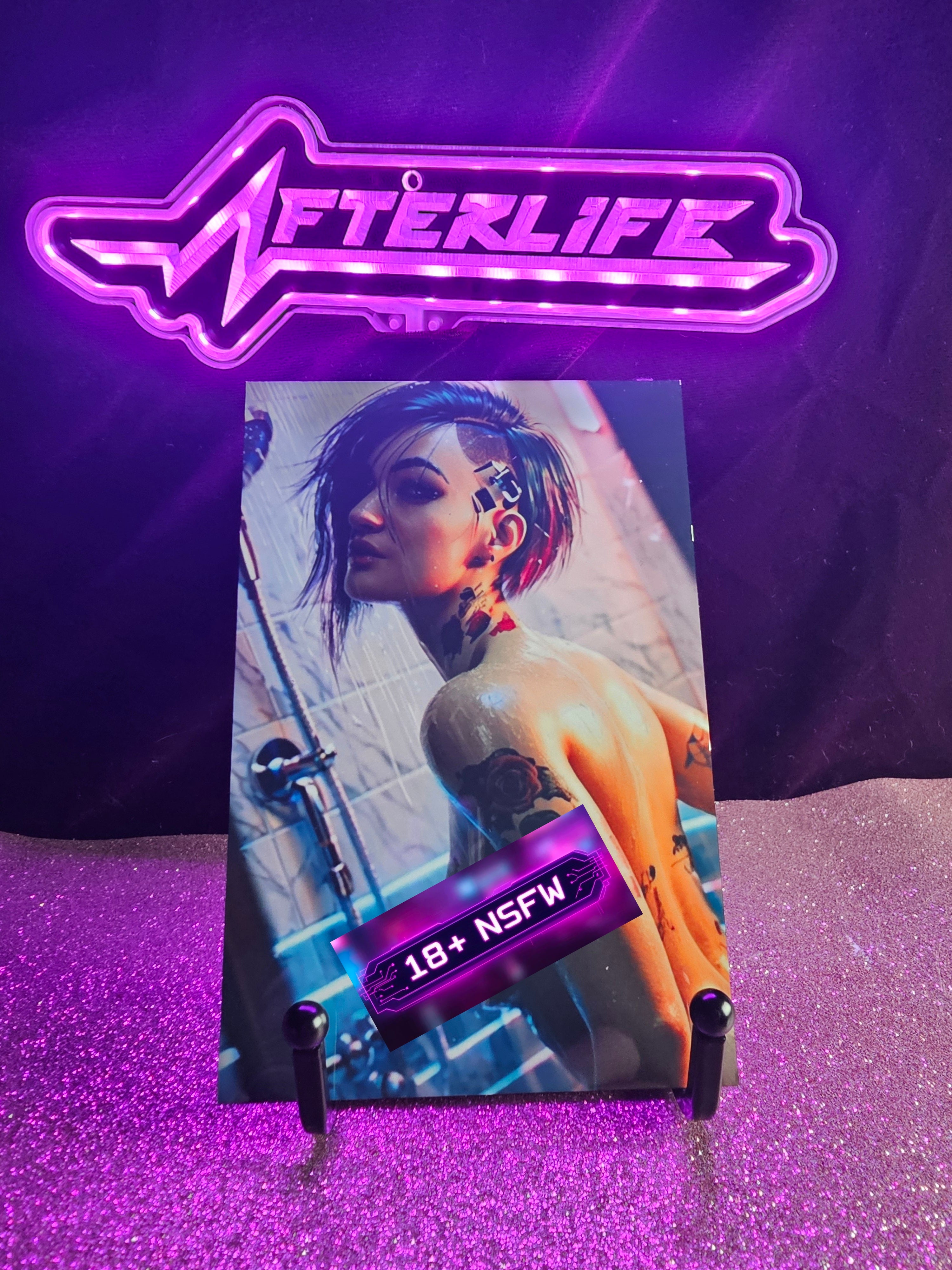 Judy Alvarez Cyberpunk 4x6 metal plaque