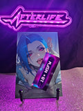 Jinx ARCANE 4x6 metal plaque