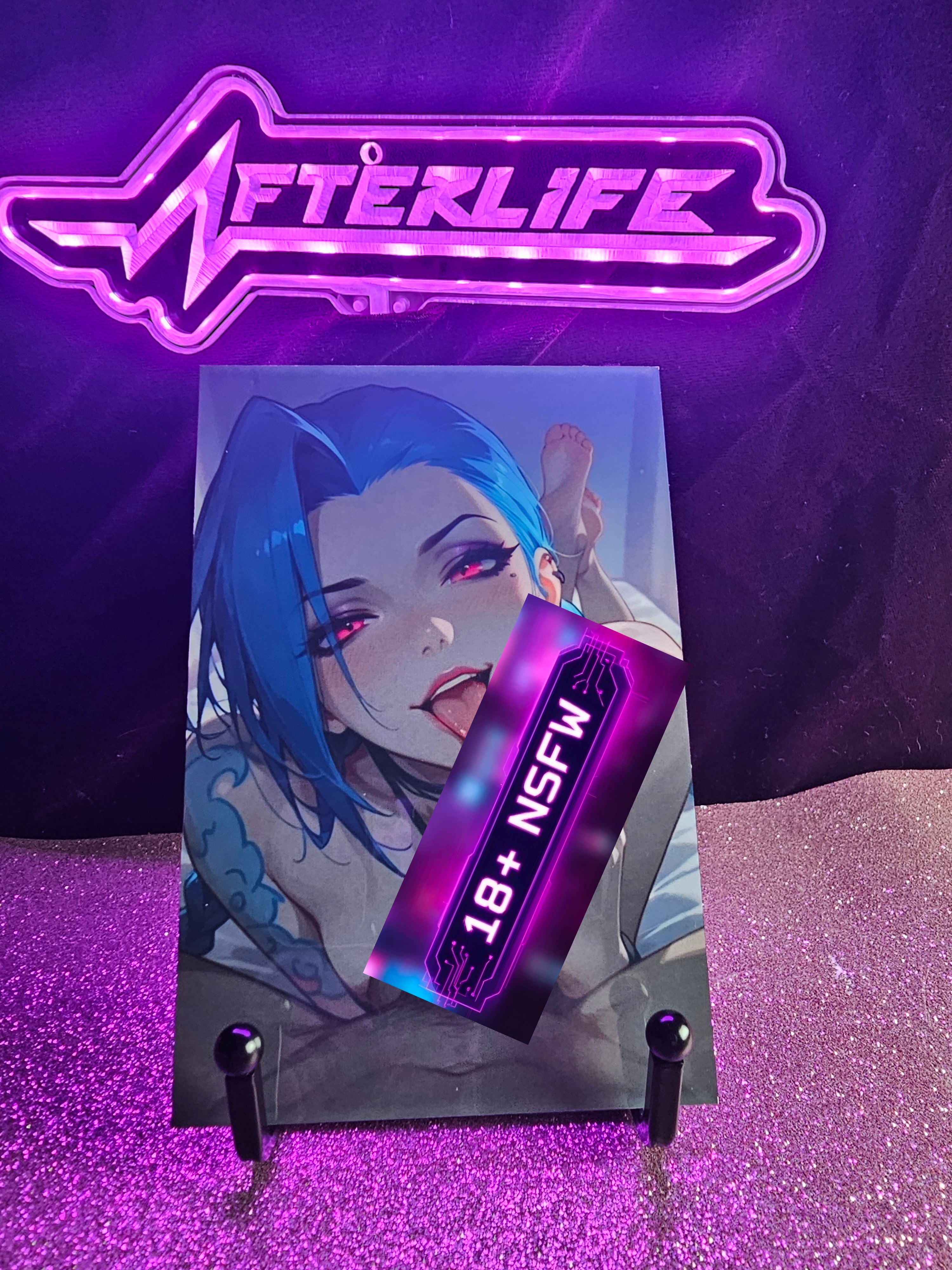 Jinx ARCANE 4x6 metal plaque