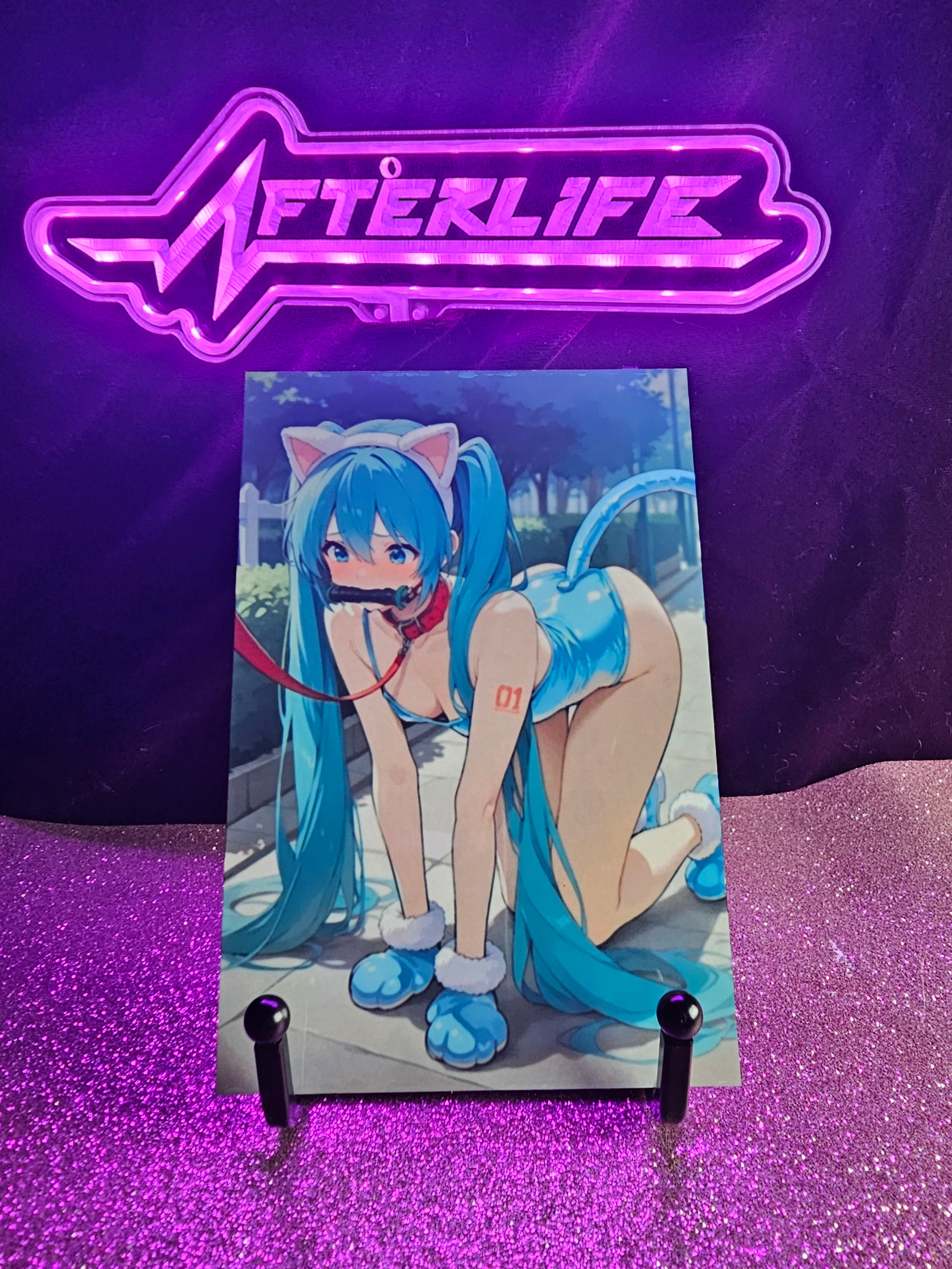 Miku Hatsune 4x6 metal plaque