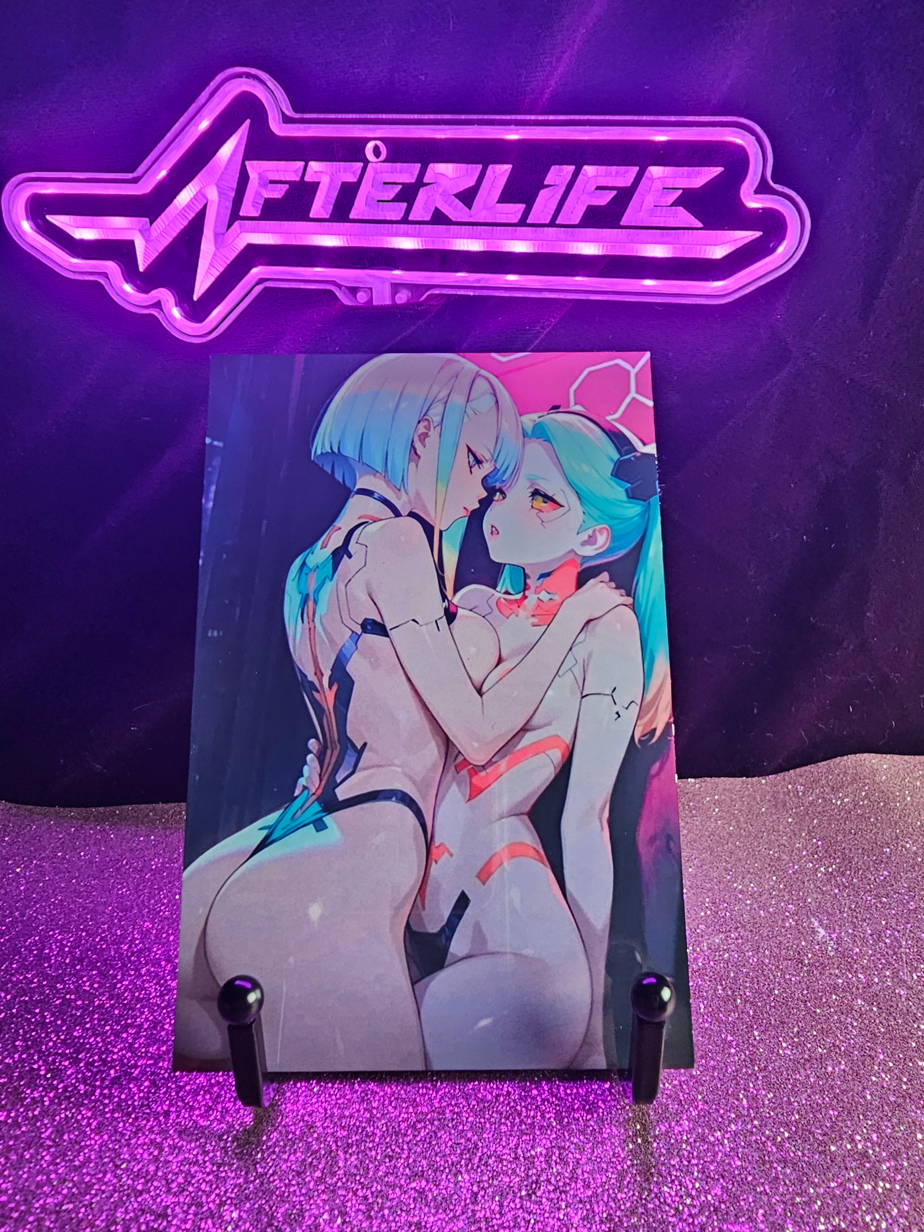 Lucy Rebecca Cyberpunk 18 4x6 metal plaque