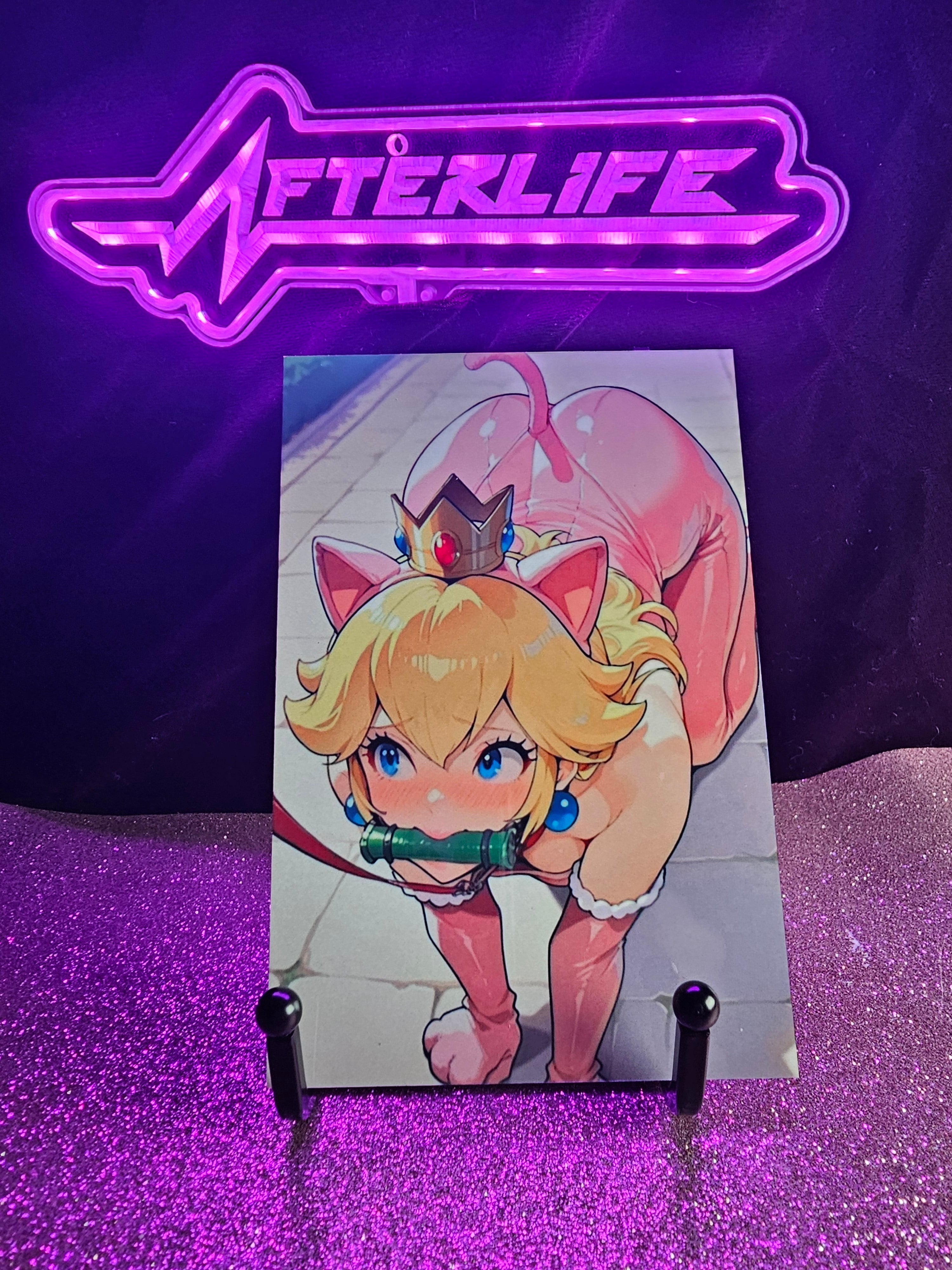 Princess Peach 4x6 metal plaque